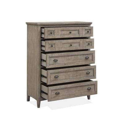 Paxton Place Dovetail Grey Drawer Chest