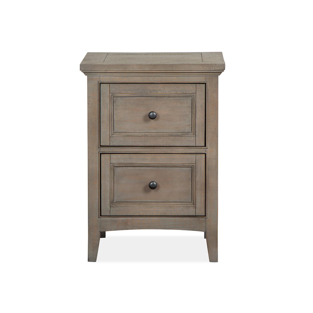 Paxton Place Dovetail Grey Small Drawer Nightstand