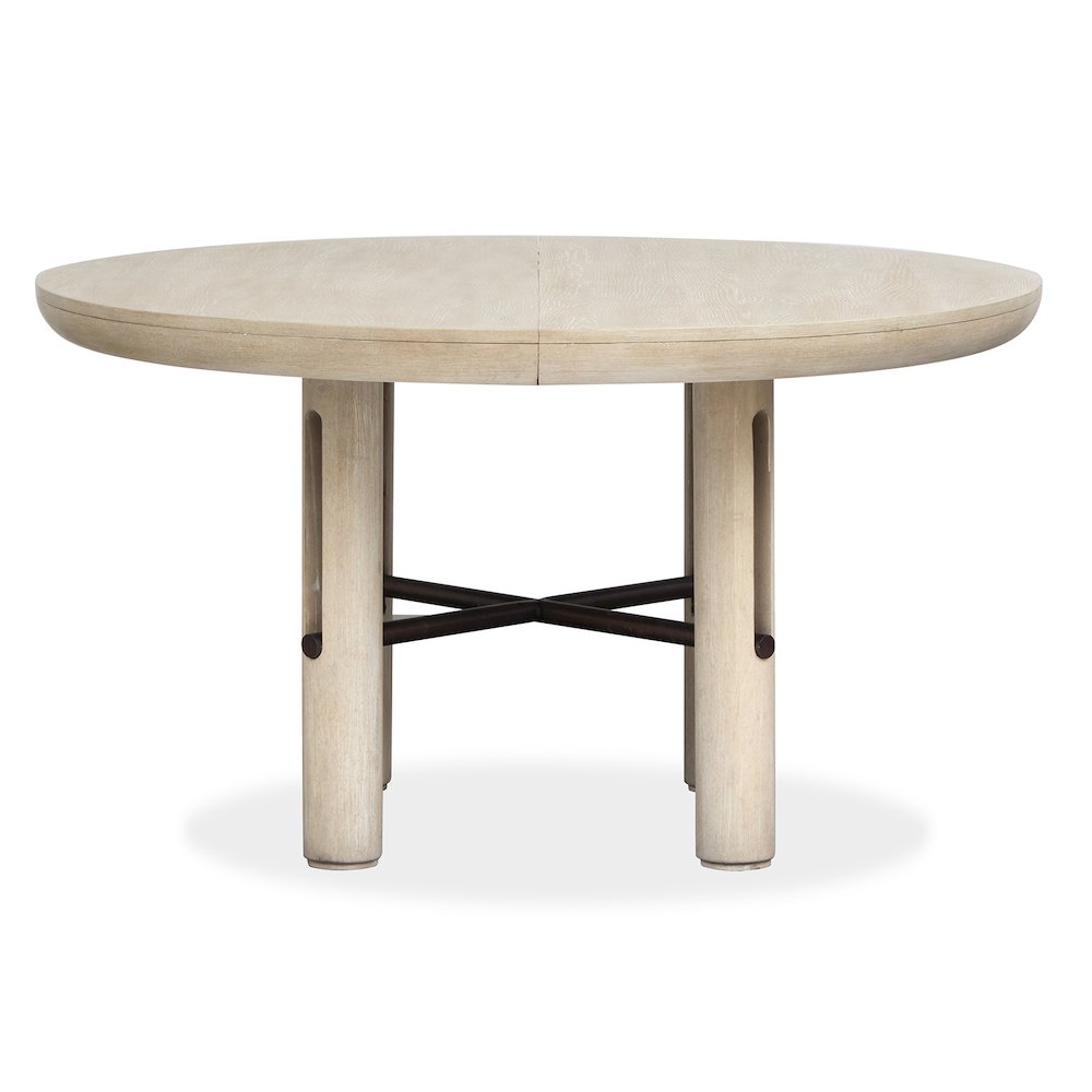 Sunset Cove Sanibel Brown Extendable Round Dining Table