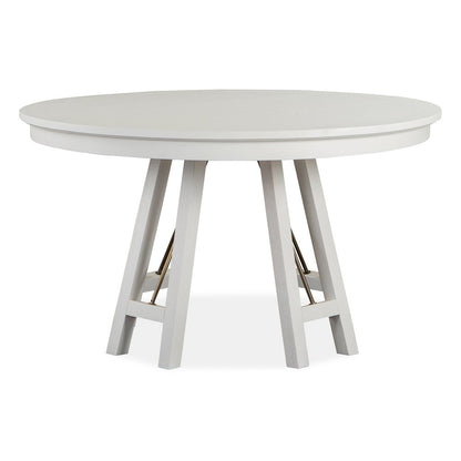 Heron Cove Chalk White And Dovetail Grey 52" Round Dining Table