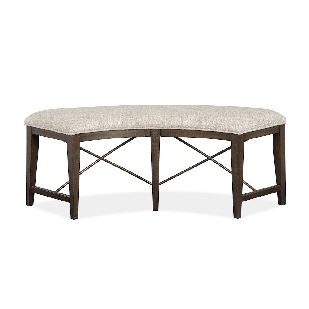 Westley Falls Graphite Curved Bench