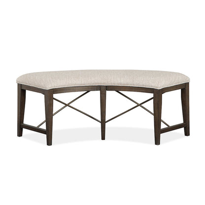 Westley Falls Graphite Curved Bench