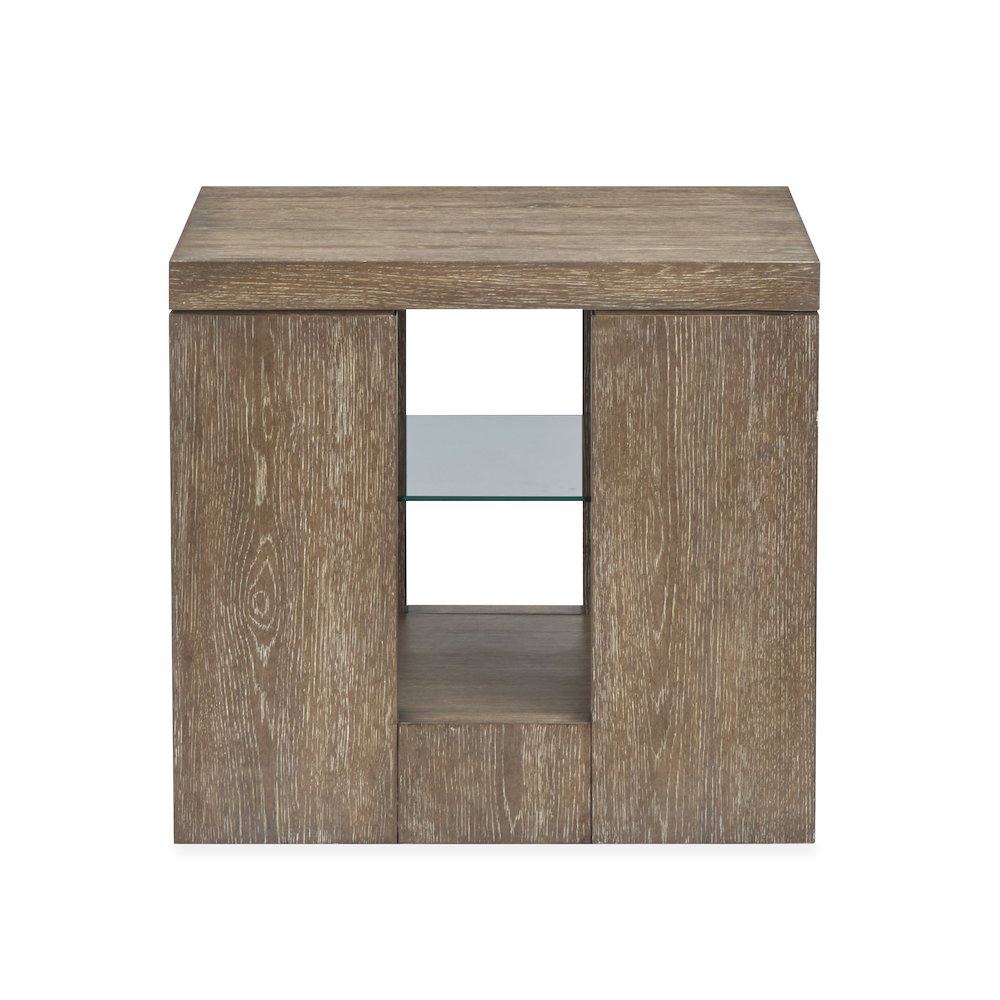 Conway Spiced Brown Rectangular End Table