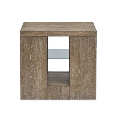 Conway Spiced Brown Rectangular End Table