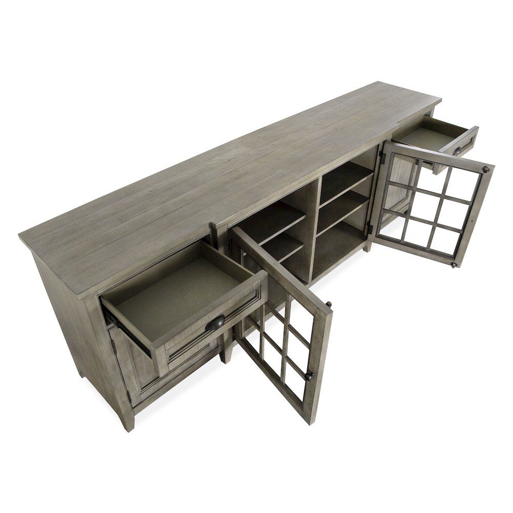 Paxton Place Dovetail Grey 90" Console