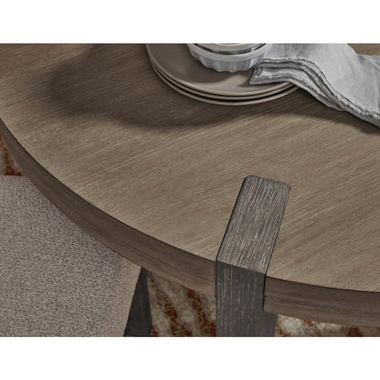 Pulaski Anderson Park Moose Trail And Frontier Brown Round Dining Table