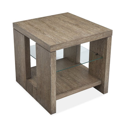 Conway Spiced Brown Rectangular End Table