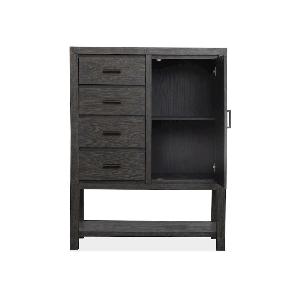 Plum Creek Ravenwood Black Door Chest