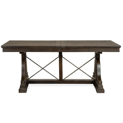 Westley Falls Graphite Extendable Trestle Dining Table