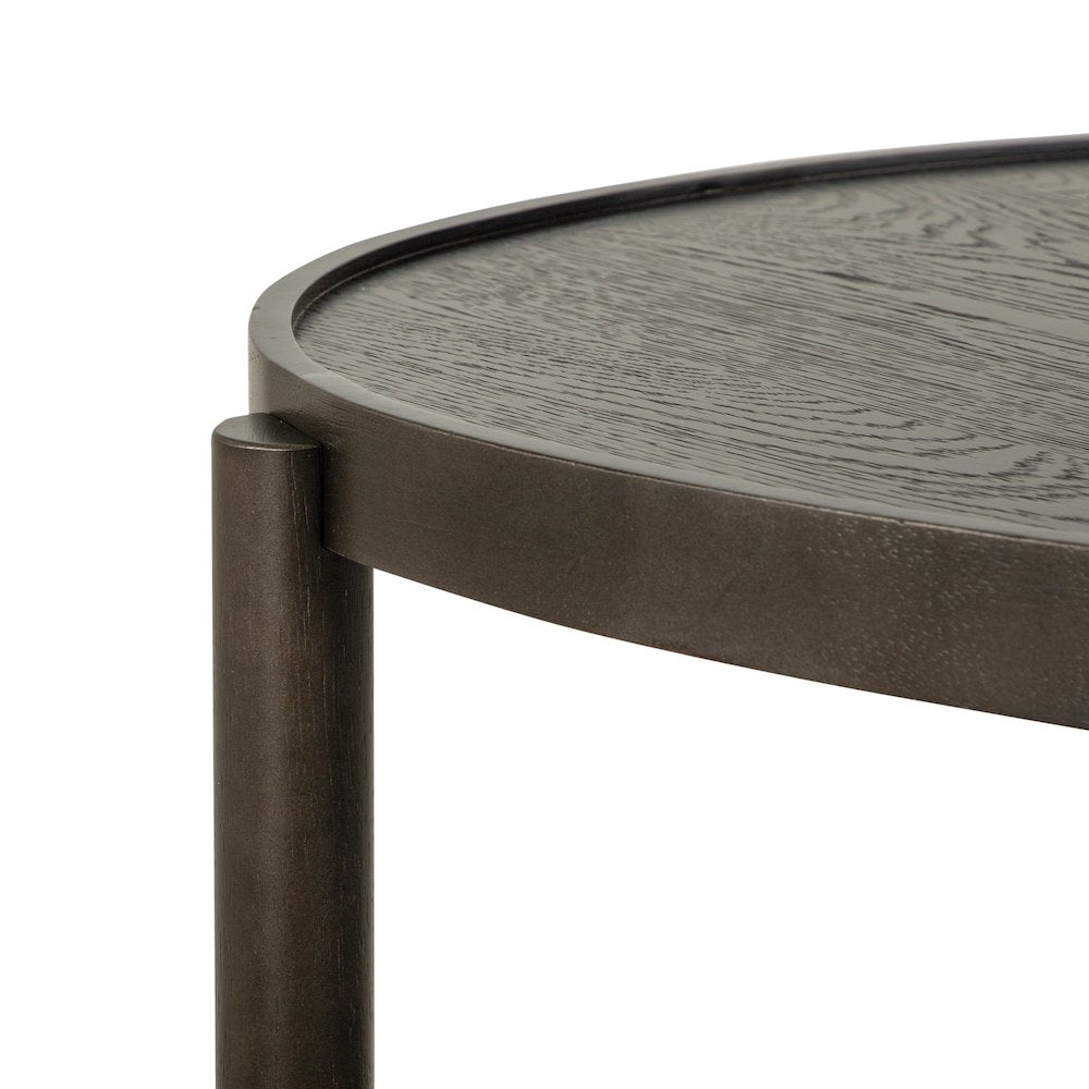 Hadleigh Black Coffee Bean Shaped Accent End Table