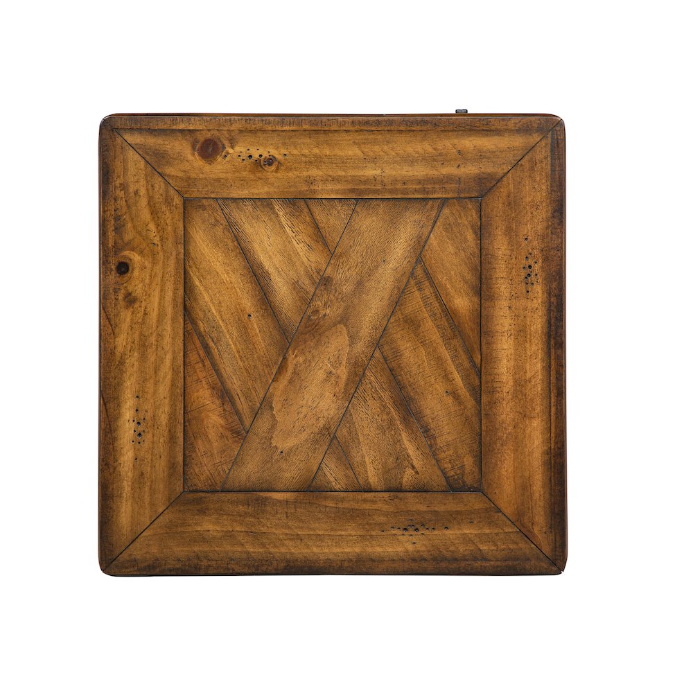 Chesterfield Farmhouse Timber Chairside End Table