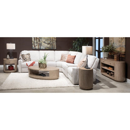 Sanford Chateau Brown Round End Table