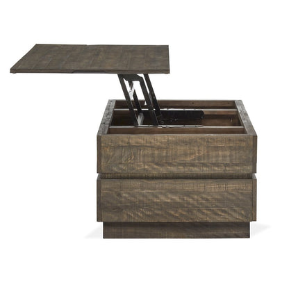 Baisden Tobacco Lift Top Storage Cocktail Table With Casters