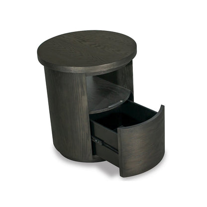 Bosley Coffee Bean Round End Table