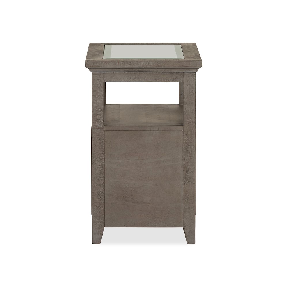 Paxton Place Dovetail Grey Chairside End Table