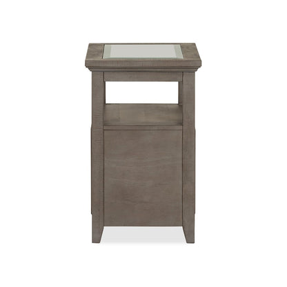 Paxton Place Dovetail Grey Chairside End Table