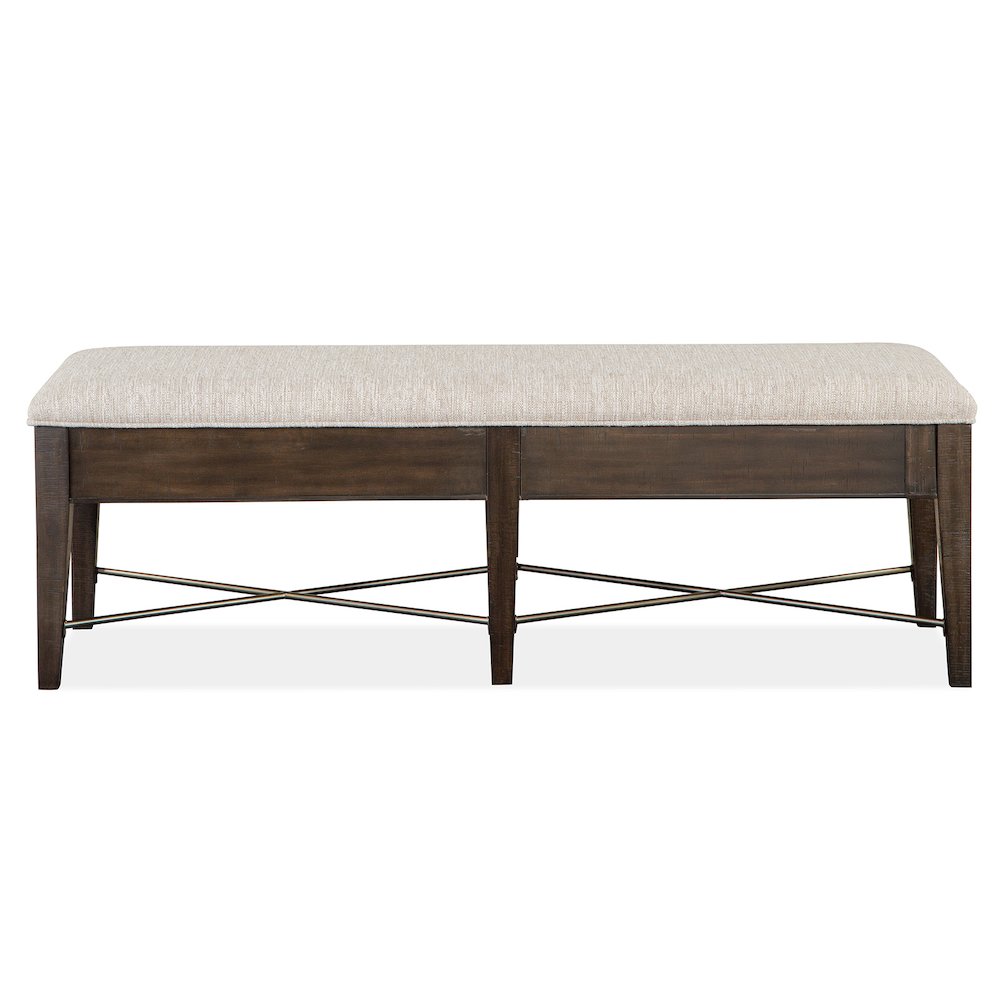 Westley Falls Graphite Upholstered Bench
