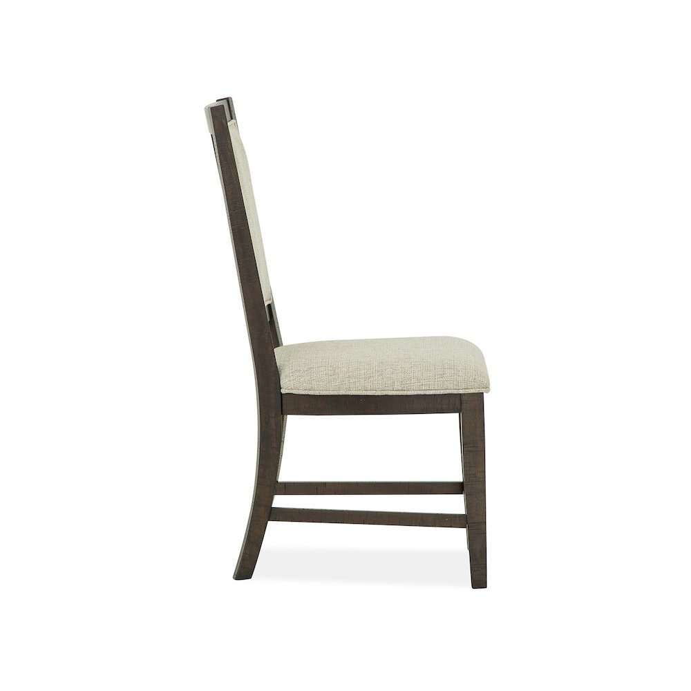 Westley Falls Graphite Step Upholstered Side Chair Two Pack