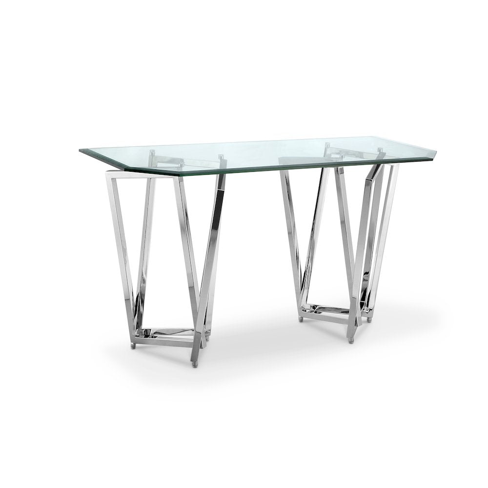 Lenox Square Chrome Rectangular Sofa Table