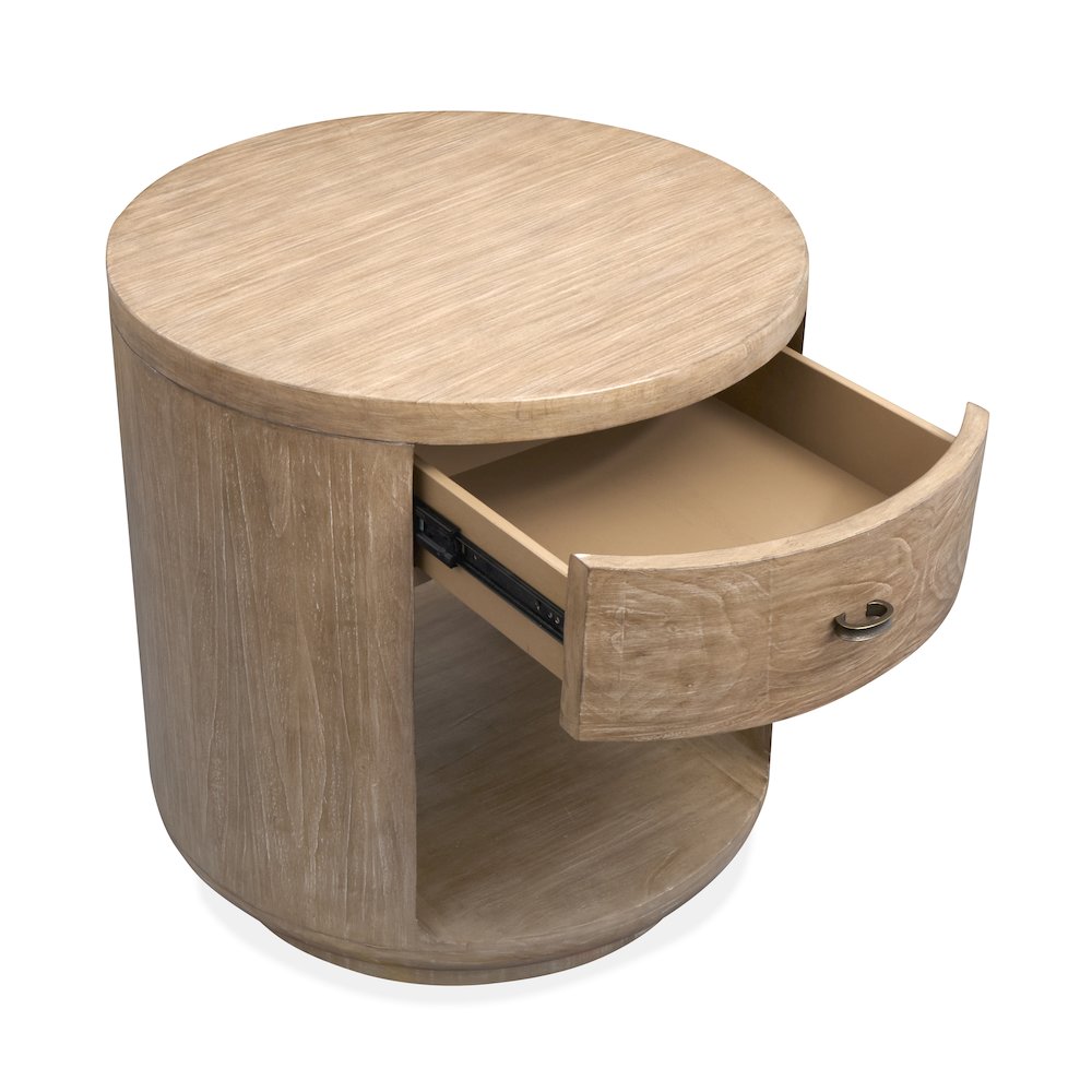 Sanford Chateau Brown Round End Table