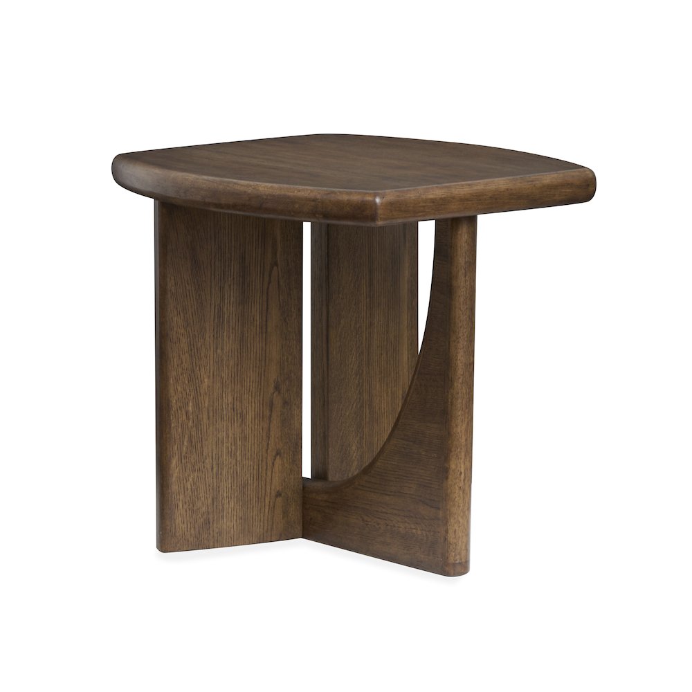 Phoebe Sienna Brown Rectangular End Table