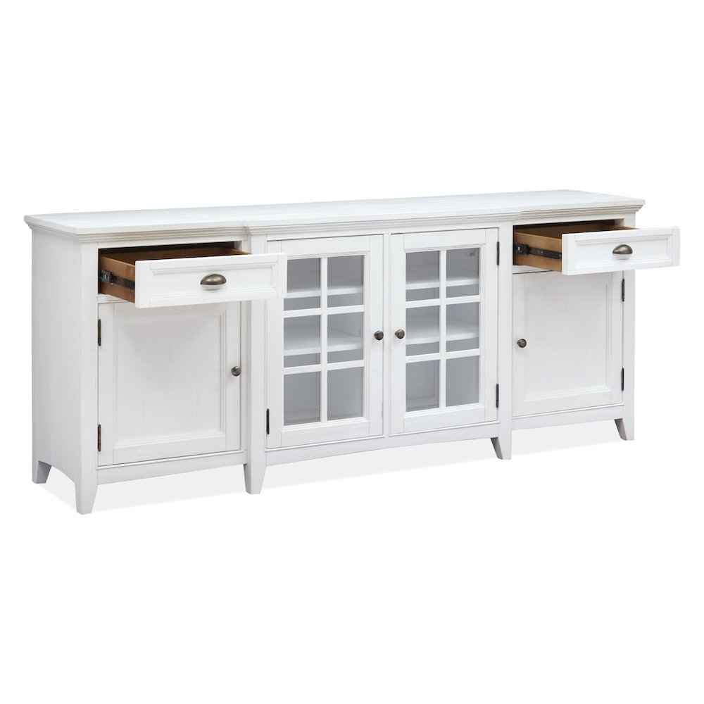 Heron Cove Chalk White 80" Console