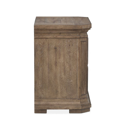 Adler Court Florentine Walnut Drawer Nightstand