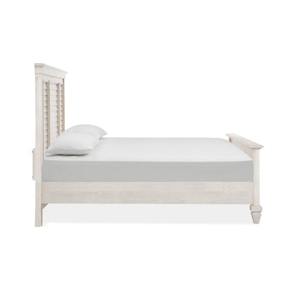 Newport Alabaster Queen Shutter Panel Bed