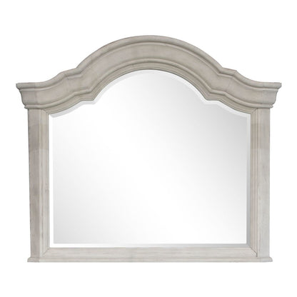 Bronwyn Alabaster Drawer Dresser With Shaped Mirror