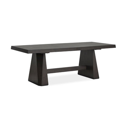 Tauren Coffee Bean Extendable Double Pedestal Dining Table