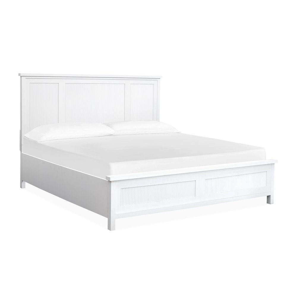 Windmill Harbour White Whisp And Sand Queen Panel Bed