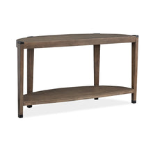 Kaysen Wallaby And Matte Black Demilune Sofa Table