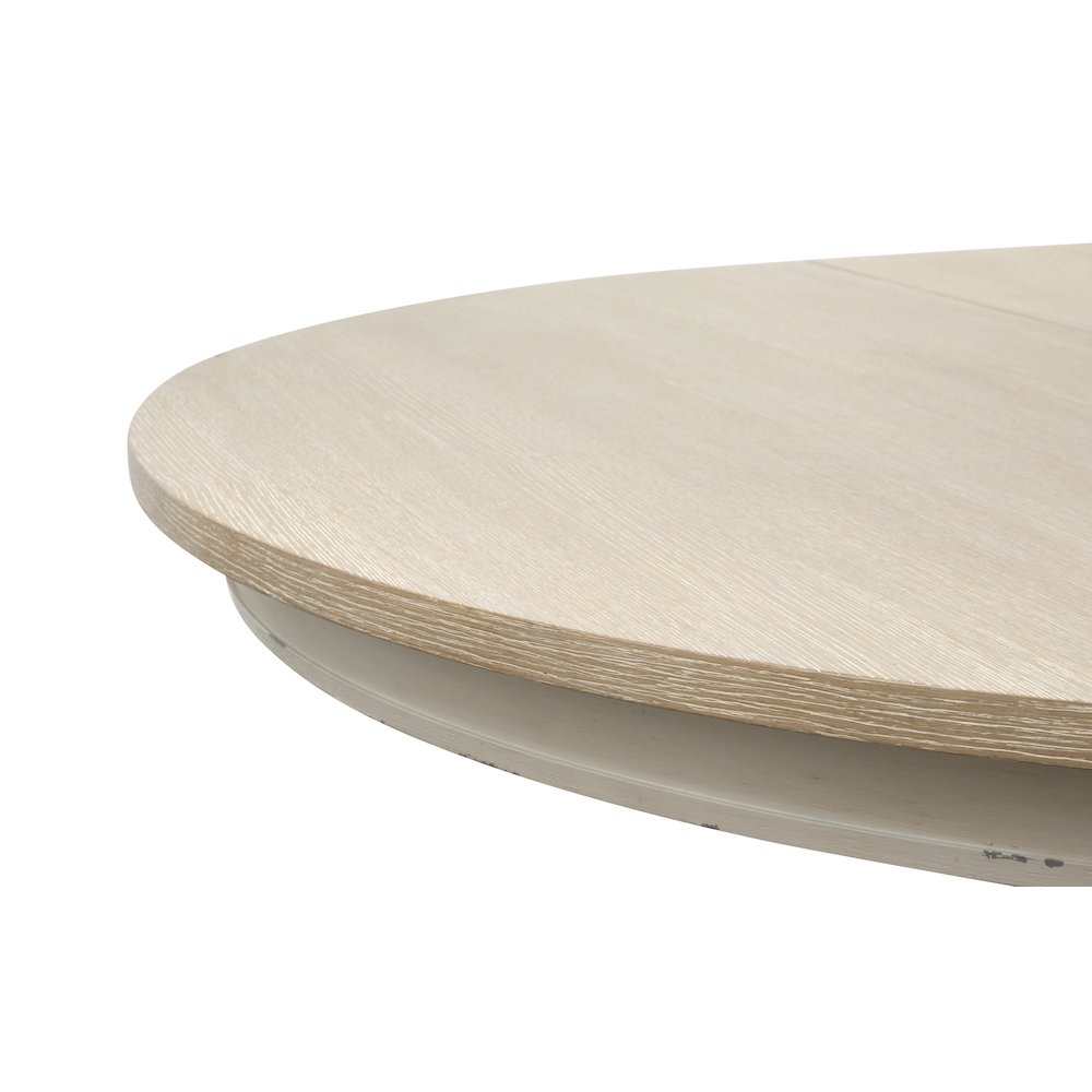 Echo Isles Sea Pearl And Driftwood Extendable 54" Round Dining Table