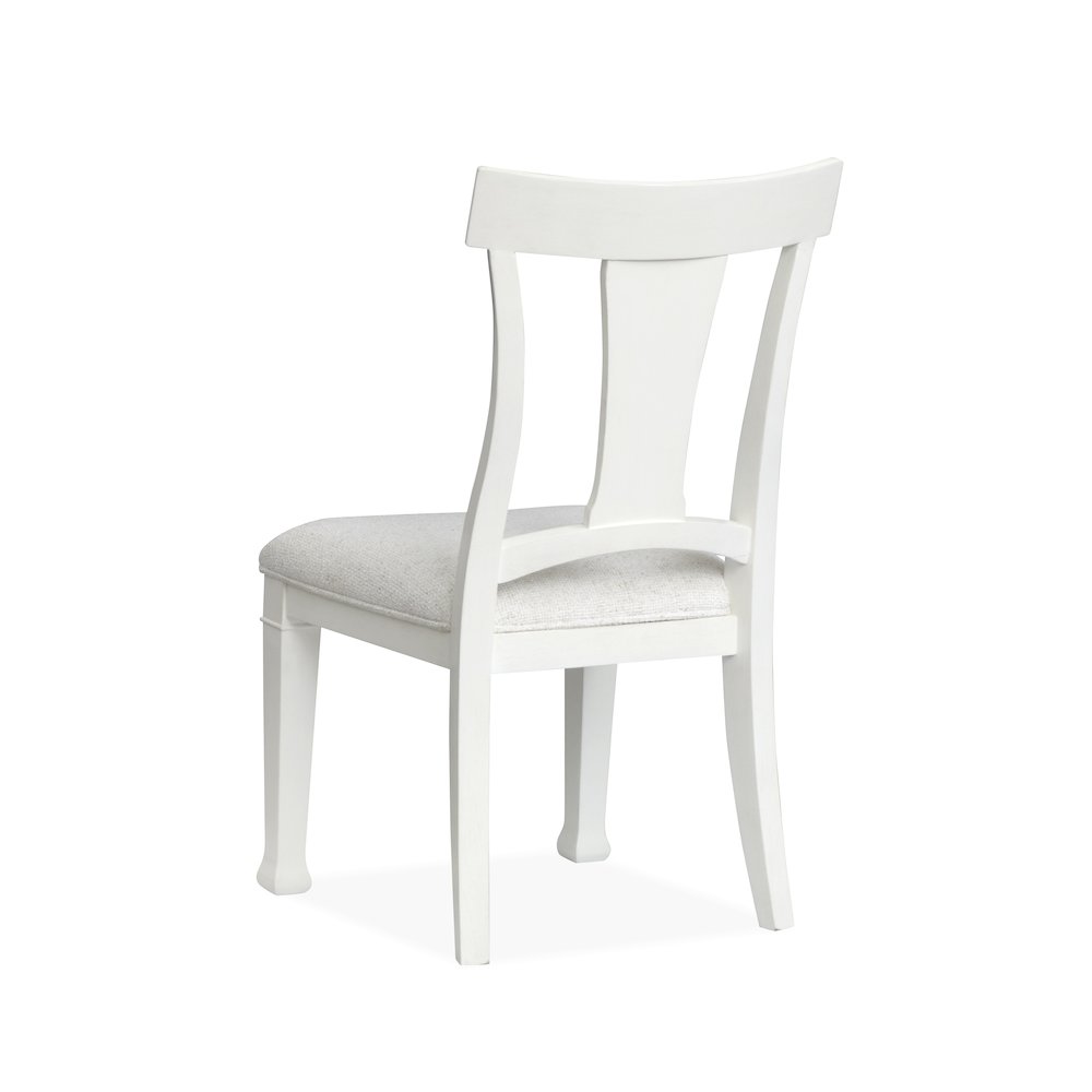 Kingston Whisper White And Cerused Nutmeg Upholstered Side Chair Two Pack