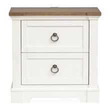 Kingston Whisper White And Cerused Nutmeg Drawer Nightstand