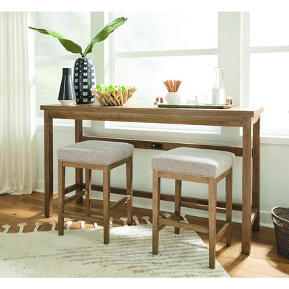 Lindon Belgian Wheat Grey Upholstered Stool
