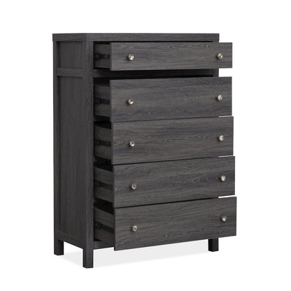 Merrifield Raisin Black Drawer Chest