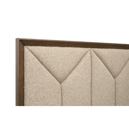 Callisto Bourbon Brown Queen Upholstered Panel Bed