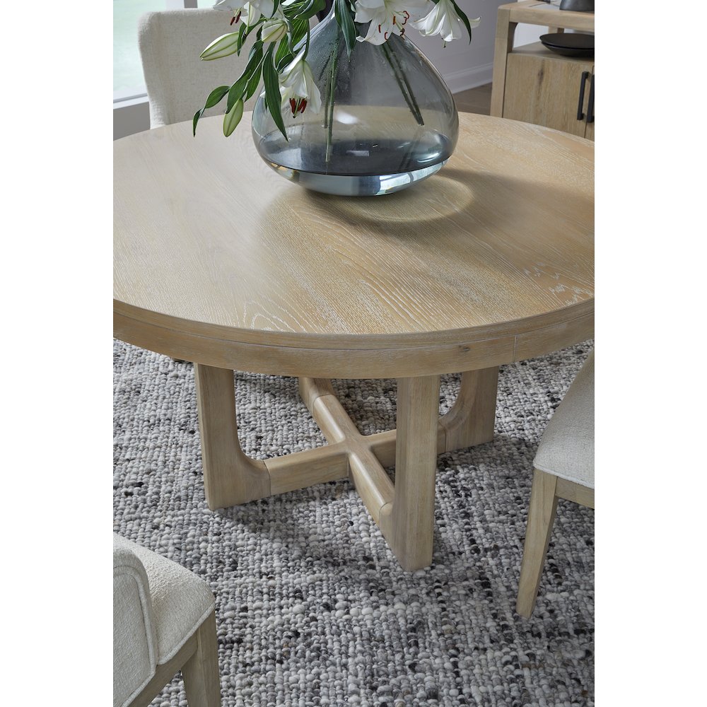 Somerset Butternut Round Dining Table