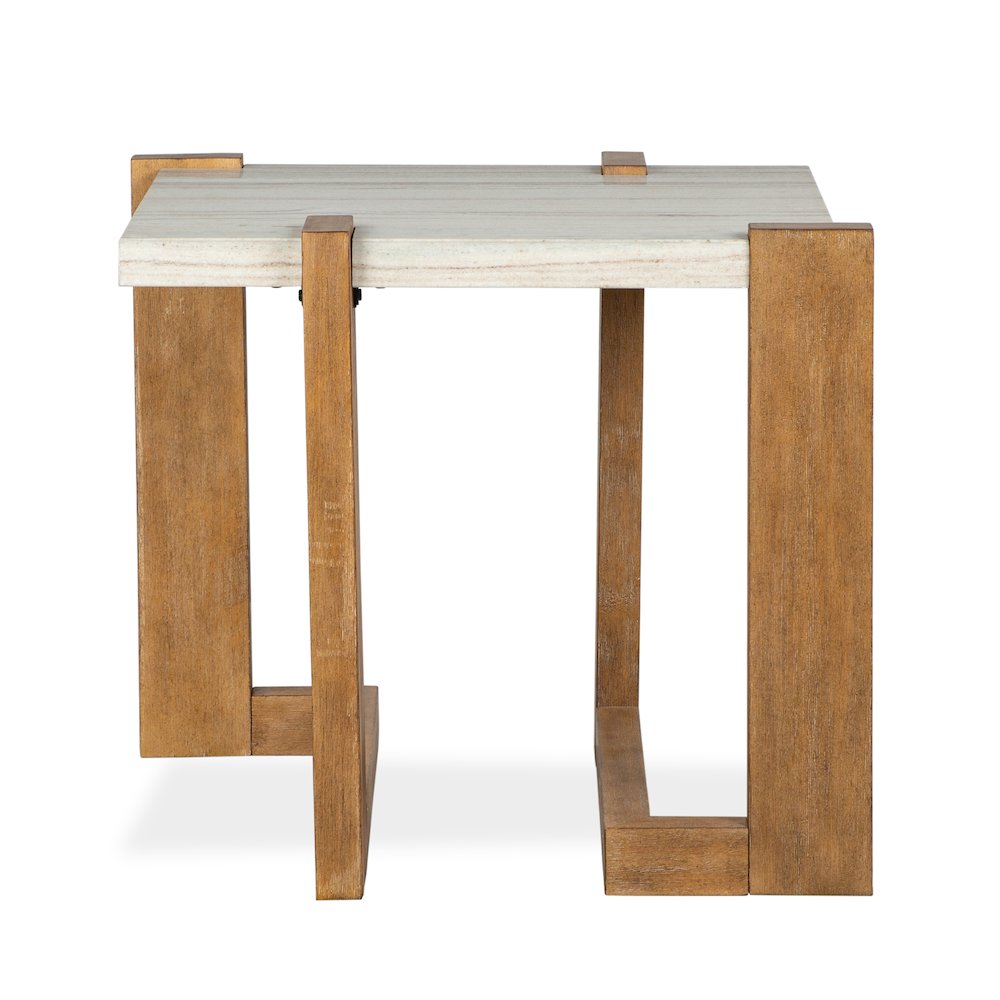 Carrington Honey Wheat Rectangular End Table