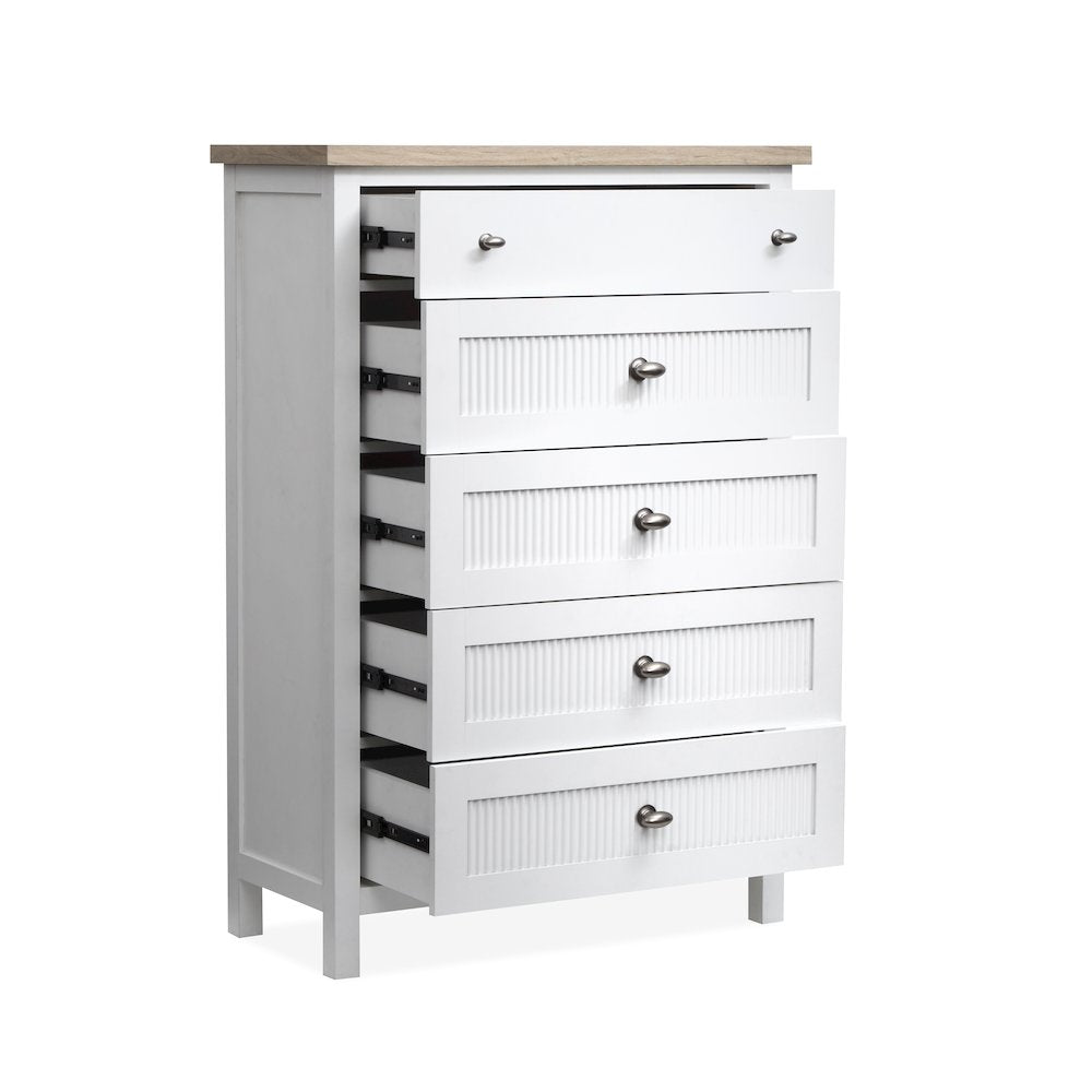 Windmill Harbour White Whisp And Sand Drawer Chest
