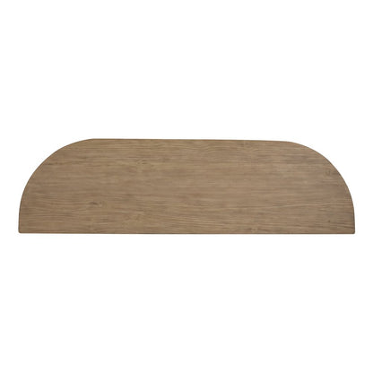 Hayden Golden Oat Demilune Sofa Table