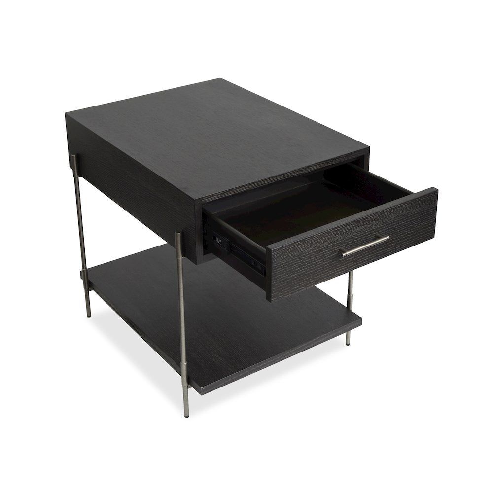 Spencer Dark Briarsmoke Rectangular End Table
