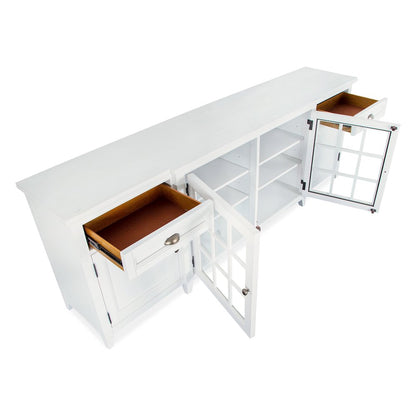 Heron Cove Chalk White 90" Console