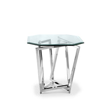 Lenox Square Chrome Octagonal End Table