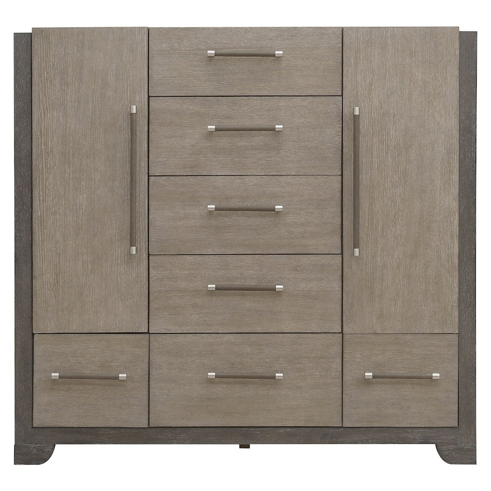 Pulaski Anderson Park Moose Trail And Frontier Brown 5 Drawer Master Chest