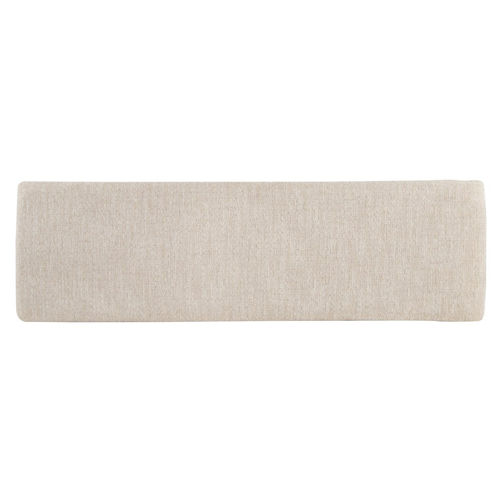 Heron Cove Chalk White And Dovetail Grey Upholstered Bench