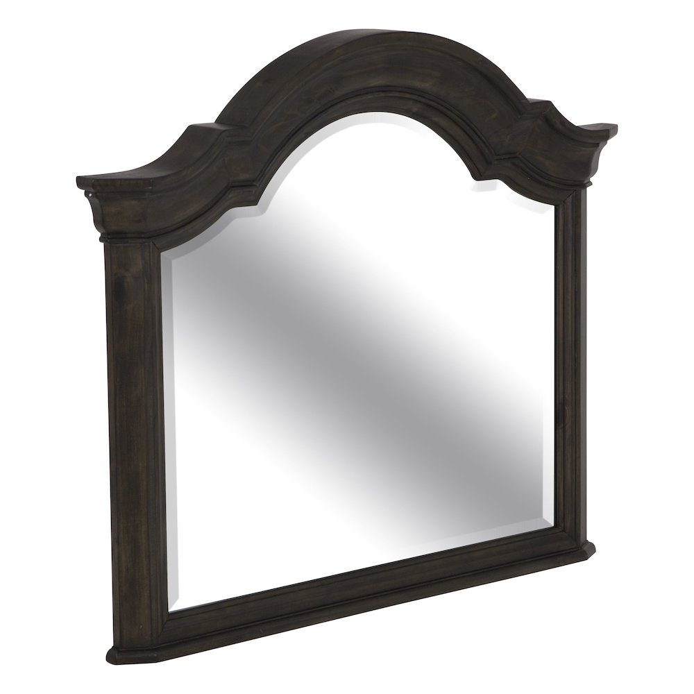 Bellamy Peppercorn Drawer Dresser With Shaped Mirror