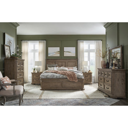 Adler Court Florentine Walnut Drawer Nightstand