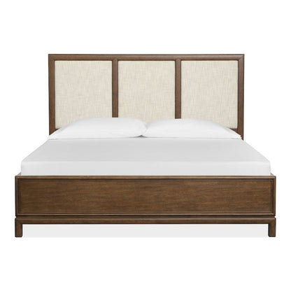 Ridgefield Russet Queen Upholstered Panel Bed